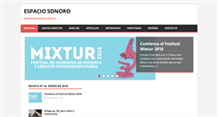 Desktop Screenshot of espaciosonoro.tallersonoro.com